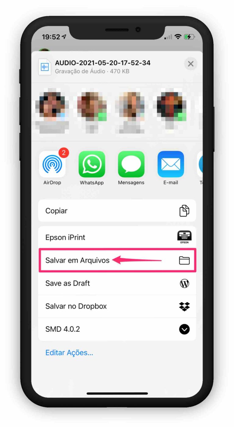 Como salvar áudios do WhatsApp - EntendendoiPhone